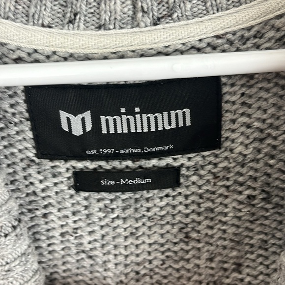 Minimum Grey Button Up Cardigan - Picture 4 of 10